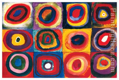 Color Study of Squares painting - Wassily Kandinsky Color Study of Squares art painting